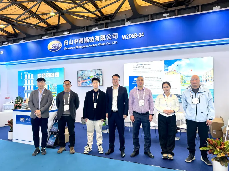 Zhoushan Zhongnan Anchor Chain at MARINTEC 2025: A Successful Participation in Shanghai